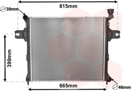 Imagine Radiator, racire motor VAN WEZEL 21002058