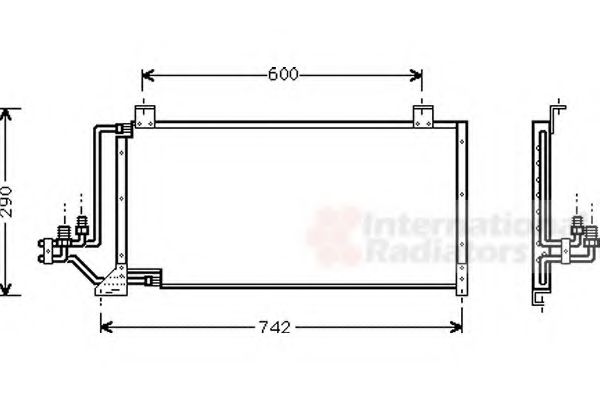 Imagine Condensator, climatizare VAN WEZEL 21005006