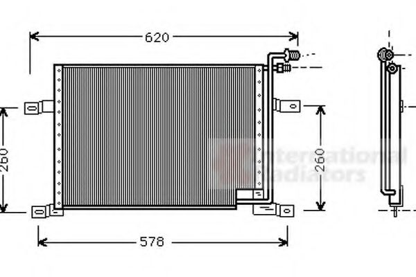 Imagine Condensator, climatizare VAN WEZEL 21005010