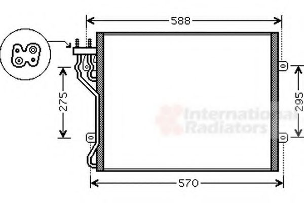 Imagine Condensator, climatizare VAN WEZEL 21005035