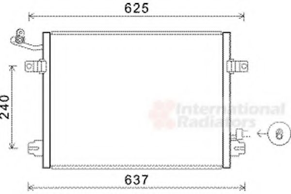 Imagine Condensator, climatizare VAN WEZEL 21005048