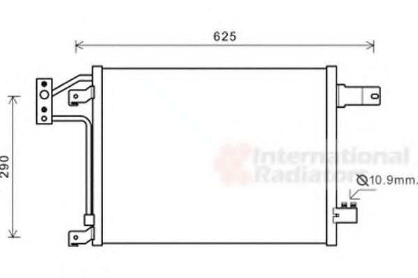 Imagine Condensator, climatizare VAN WEZEL 21005049