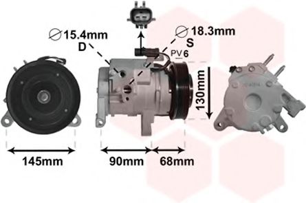 Imagine Compresor, climatizare VAN WEZEL 2100K133