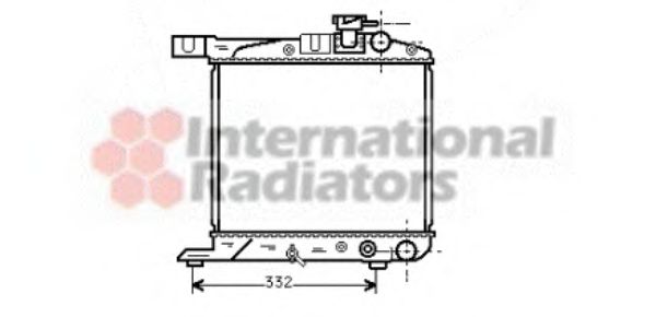 Imagine Radiator, racire motor VAN WEZEL 25002018