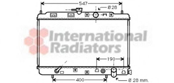 Imagine Radiator, racire motor VAN WEZEL 25002043