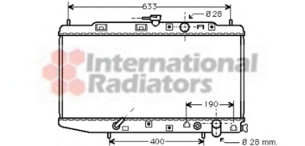 Imagine Radiator, racire motor VAN WEZEL 25002045