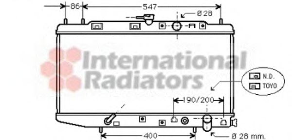 Imagine Radiator, racire motor VAN WEZEL 25002064