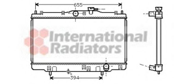 Imagine Radiator, racire motor VAN WEZEL 25002070