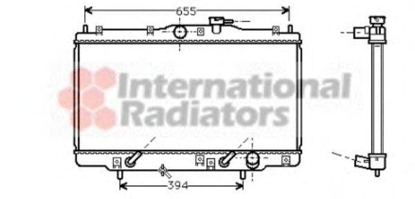 Imagine Radiator, racire motor VAN WEZEL 25002071