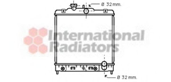 Imagine Radiator, racire motor VAN WEZEL 25002081