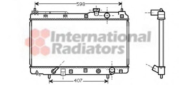 Imagine Radiator, racire motor VAN WEZEL 25002104