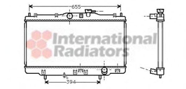 Imagine Radiator, racire motor VAN WEZEL 25002118