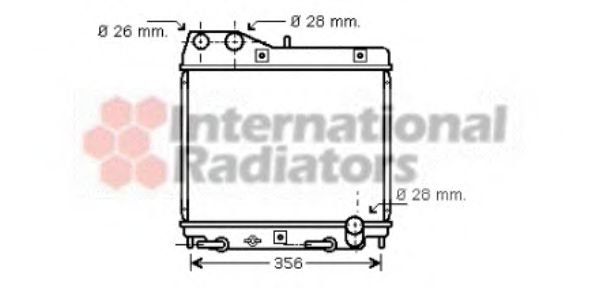 Imagine Radiator, racire motor VAN WEZEL 25002161