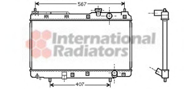 Imagine Radiator, racire motor VAN WEZEL 25002175