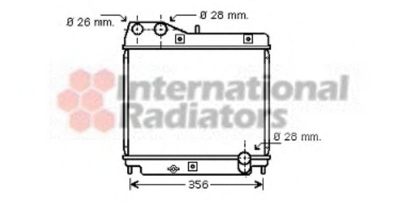 Imagine Radiator, racire motor VAN WEZEL 25002178