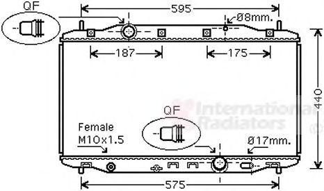 Imagine Radiator, racire motor VAN WEZEL 25002190