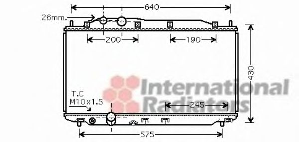 Imagine Radiator, racire motor VAN WEZEL 25002191