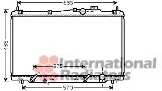 Imagine Radiator, racire motor VAN WEZEL 25002205