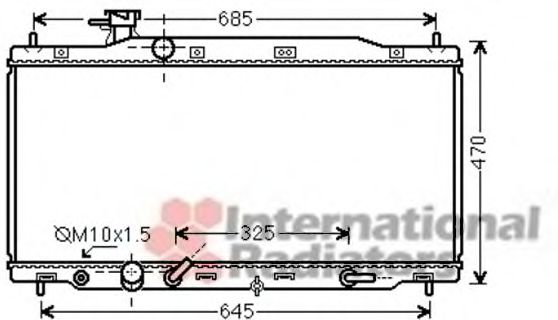 Imagine Radiator, racire motor VAN WEZEL 25002226