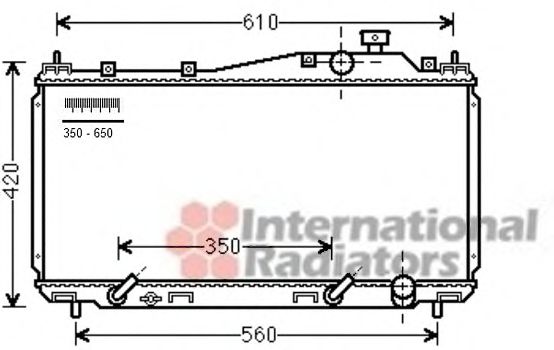 Imagine Radiator, racire motor VAN WEZEL 25002231