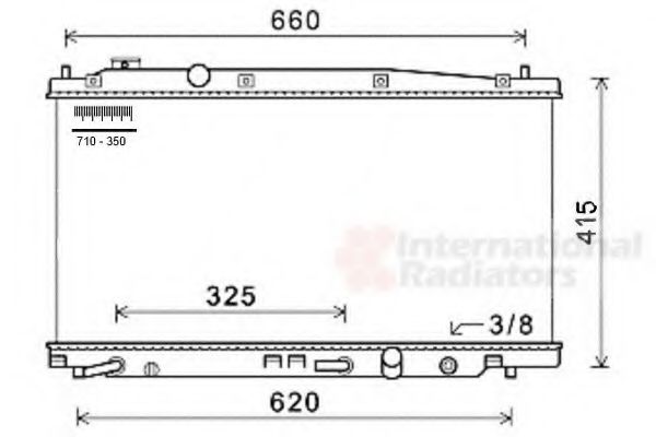 Imagine Radiator, racire motor VAN WEZEL 25002240