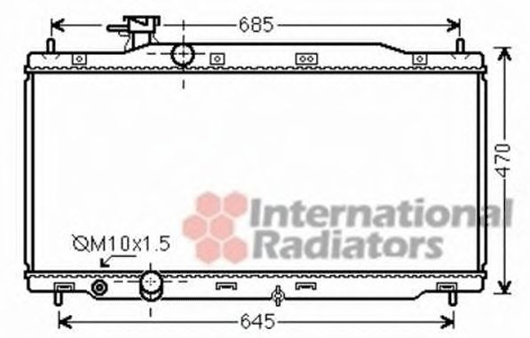 Imagine Radiator, racire motor VAN WEZEL 25002241