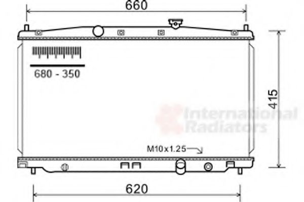 Imagine Radiator, racire motor VAN WEZEL 25002255