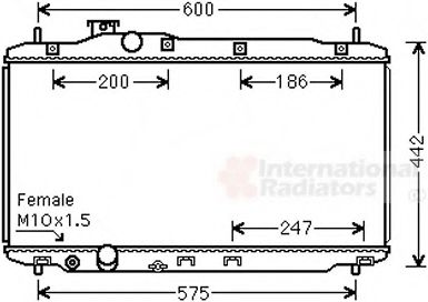 Imagine Radiator, racire motor VAN WEZEL 25002296