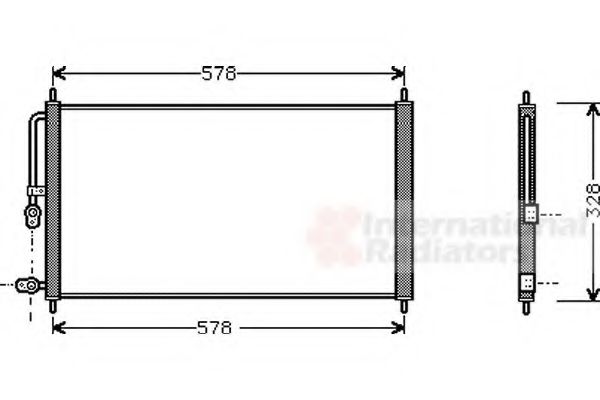 Imagine Condensator, climatizare VAN WEZEL 25005083