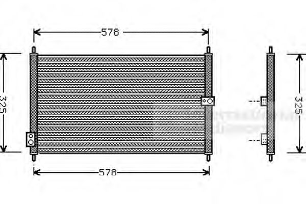 Imagine Condensator, climatizare VAN WEZEL 25005086