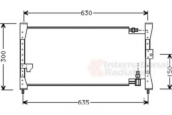 Imagine Condensator, climatizare VAN WEZEL 25005088