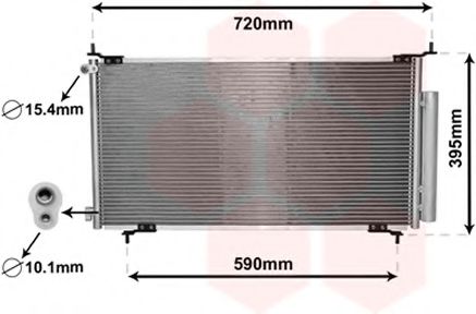 Imagine Condensator, climatizare VAN WEZEL 25005210