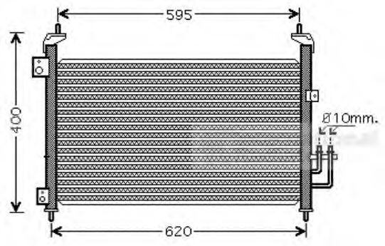 Imagine Condensator, climatizare VAN WEZEL 25005213