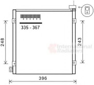 Imagine Condensator, climatizare VAN WEZEL 25005249