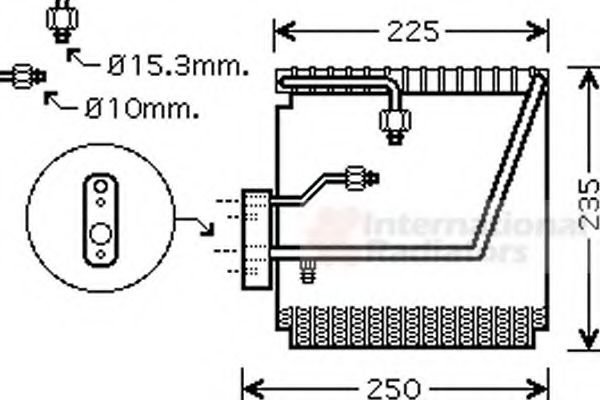 Imagine evaporator,aer conditionat VAN WEZEL 2500V198