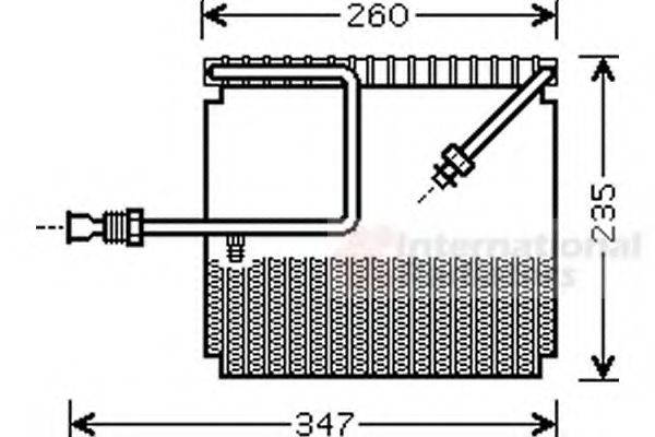 Imagine evaporator,aer conditionat VAN WEZEL 2500V199