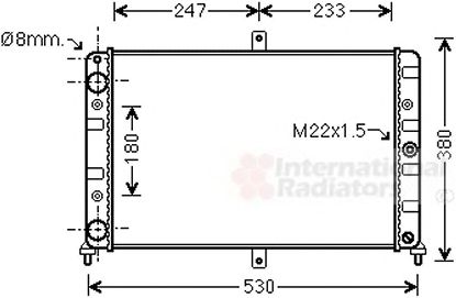 Imagine Radiator, racire motor VAN WEZEL 26002008