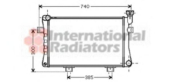 Imagine Radiator, racire motor VAN WEZEL 26002015