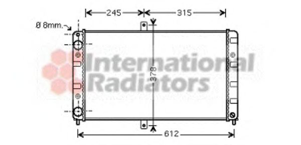 Imagine Radiator, racire motor VAN WEZEL 26002016