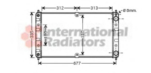 Imagine Radiator, racire motor VAN WEZEL 26002017