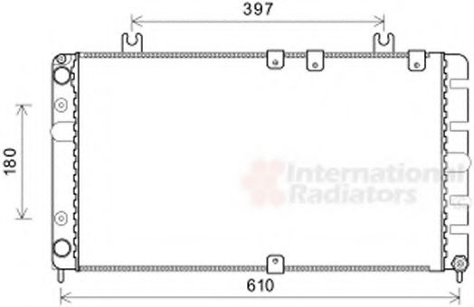 Imagine Radiator, racire motor VAN WEZEL 26002021