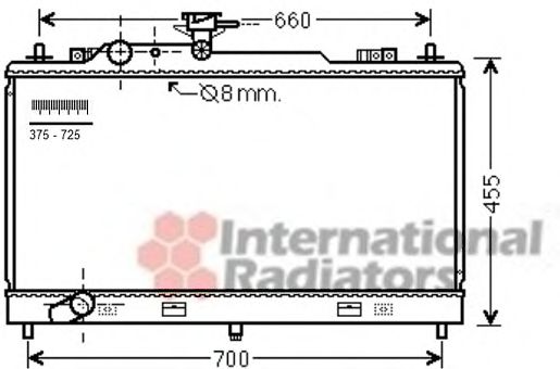 Imagine Radiator, racire motor VAN WEZEL 27002222