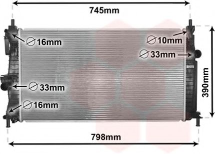 Imagine Radiator, racire motor VAN WEZEL 27002254