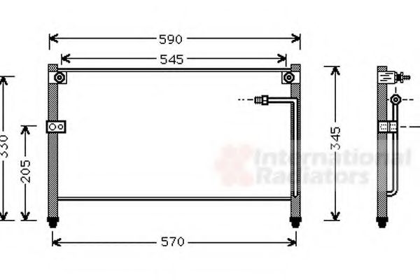 Imagine Condensator, climatizare VAN WEZEL 27005112