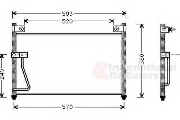 Imagine Condensator, climatizare VAN WEZEL 27005126