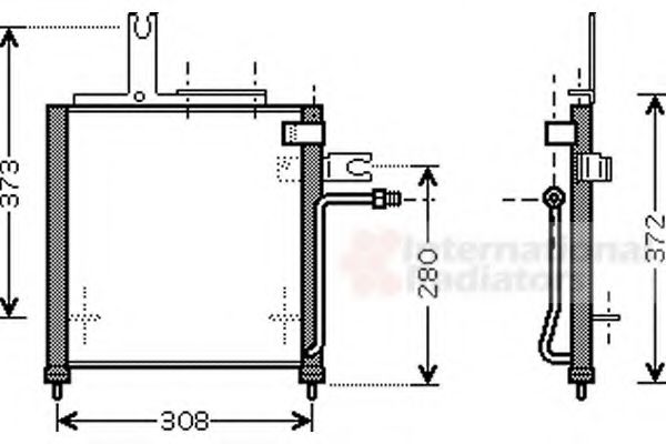 Imagine Condensator, climatizare VAN WEZEL 27005156