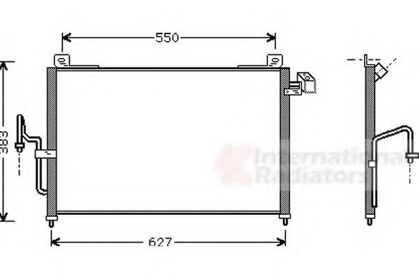 Imagine Condensator, climatizare VAN WEZEL 27005159