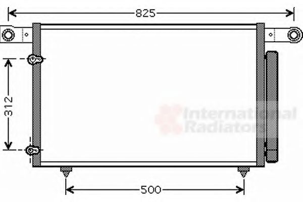 Condensator, climatizare VAN WEZEL 27005196