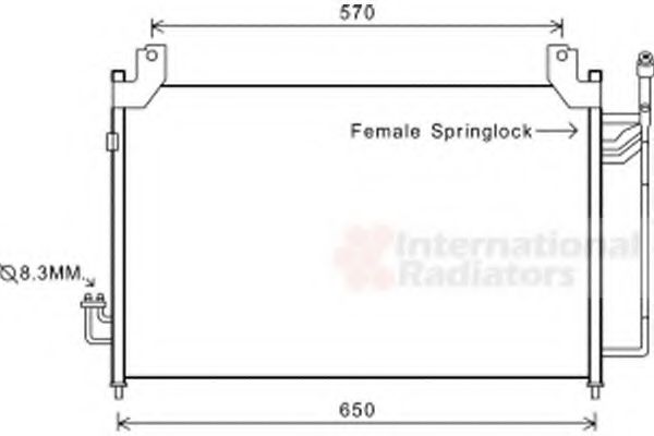 Imagine Condensator, climatizare VAN WEZEL 27005240