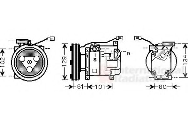 Imagine Compresor, climatizare VAN WEZEL 2700K207